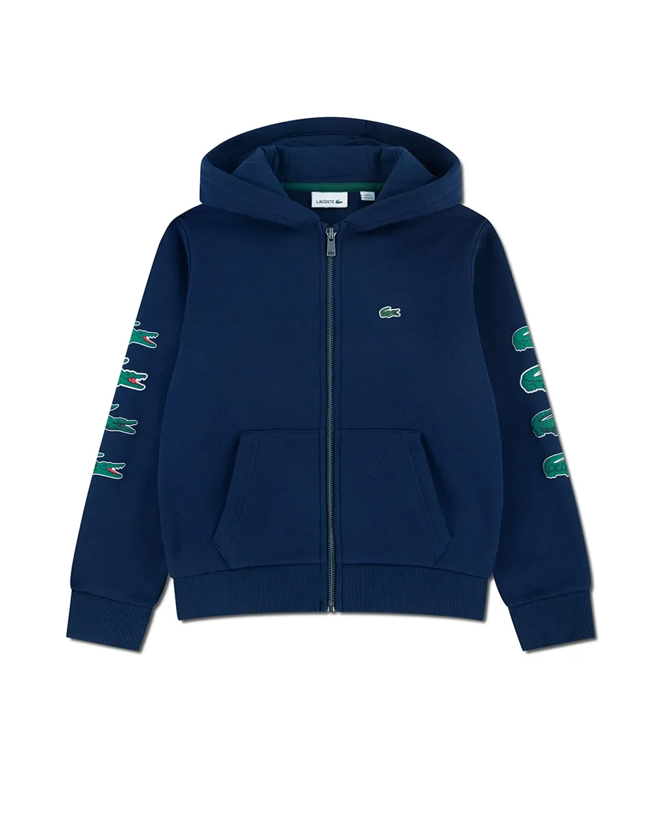 Флисовая толстовка с капюшоном и молнией с графическим принтом для мальчика Lacoste, синий
Флисовая толстовка с капюшоном и молнией с графическим принтом для мальчика Lacoste, синий