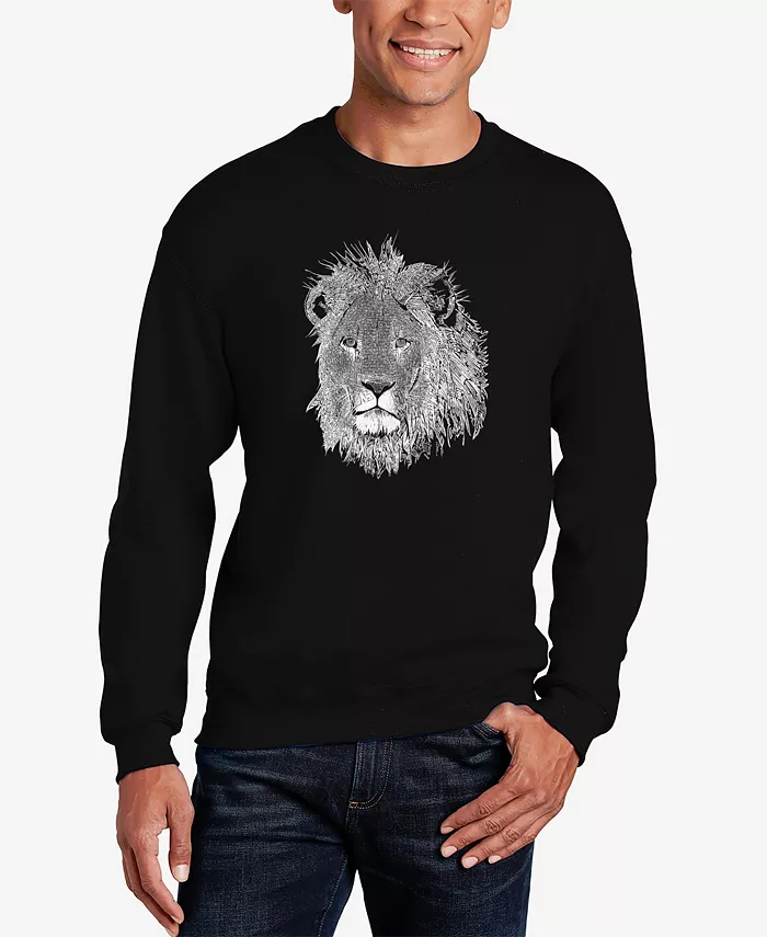 Мужской свитшот с принтом Word Art Lion LA Pop Art, черный
Мужской свитшот с принтом Word Art Lion LA Pop Art, черный