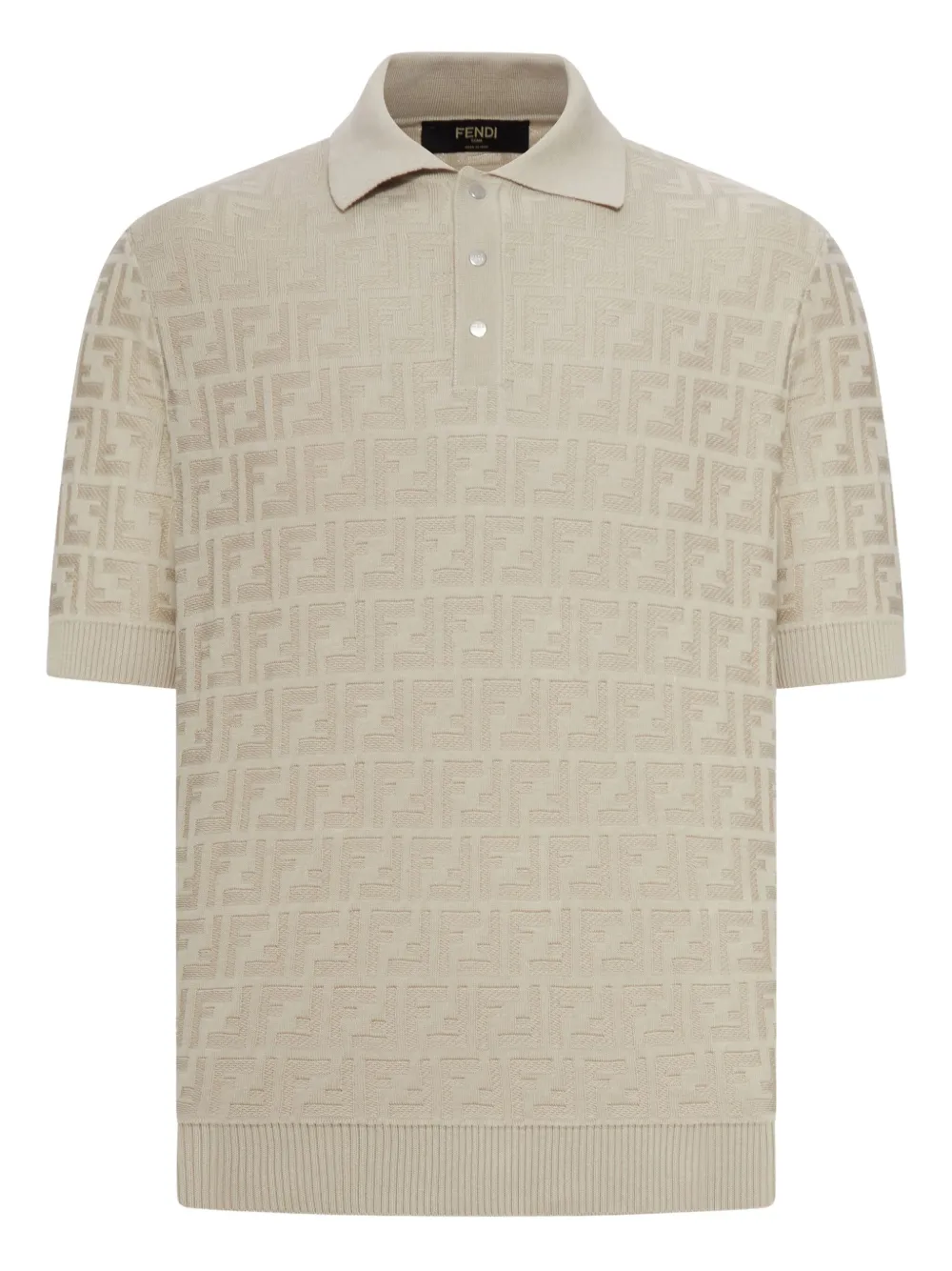 Рубашка поло с логотипом FF FENDI, нейтральный
Рубашка поло с логотипом FF FENDI, нейтральный