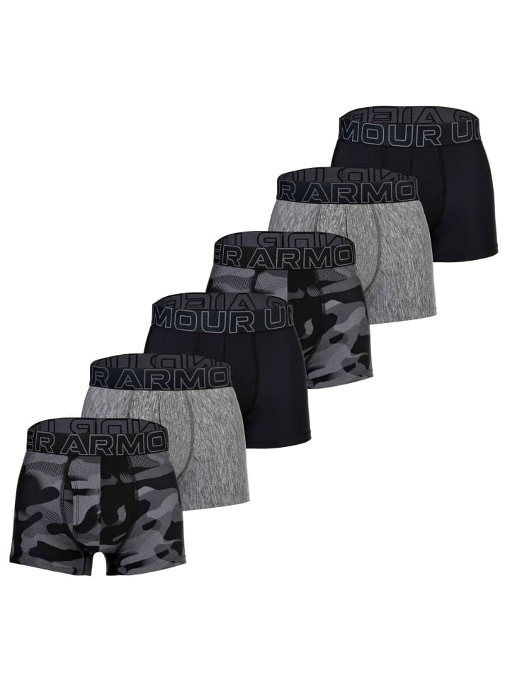 Under Armour Боксерские шорты, комплект из 6 штук, черно-серые
Under Armour Боксерские шорты, комплект из 6 штук, черно-серые