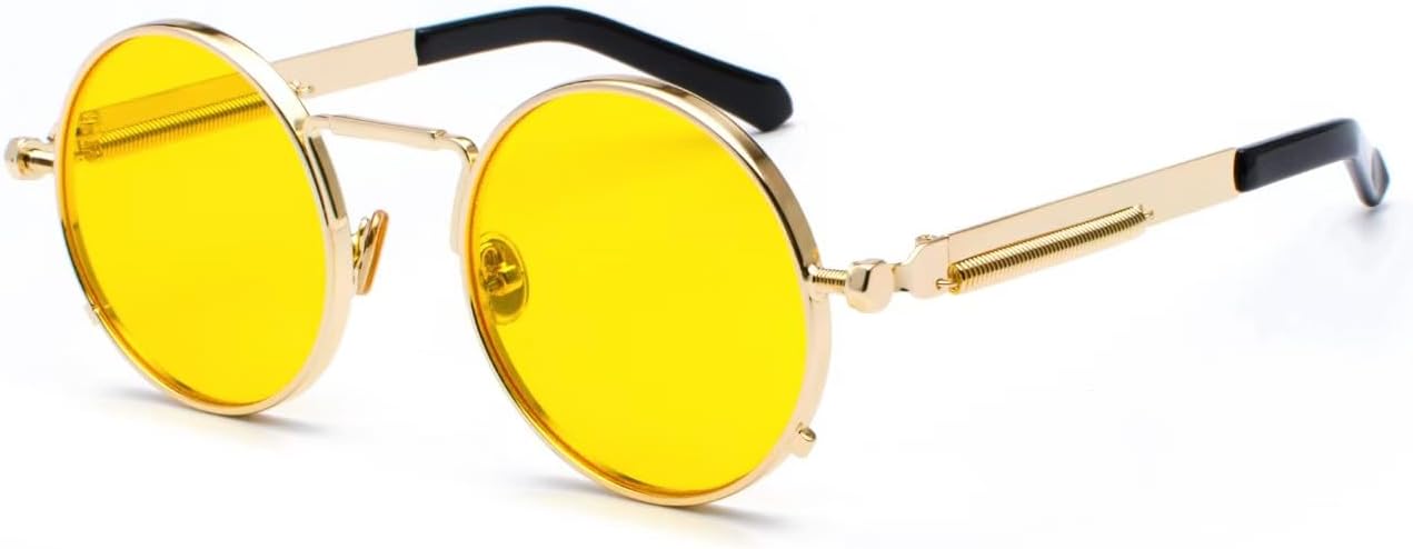 Солнцезащитные очки в стиле стимпанк, поляризованные солнцезащитные очки, мужские круглые солнцезащитные очки в стиле ретро, женские очки в металлической оправе DMMWCX, C9
Солнцезащитные очки в стиле стимпанк, поляризованные солнцезащитные очки, мужские круглые солнцезащитные очки в стиле ретро, женские очки в металлической оправе DMMWCX, C9