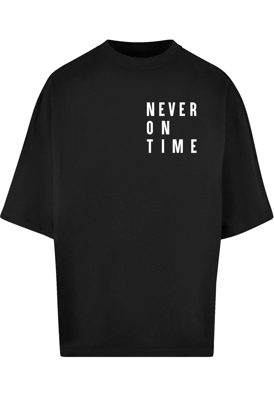 Рубашка Mister Tee Never On Time, черный 
Рубашка Mister Tee Never On Time, черный