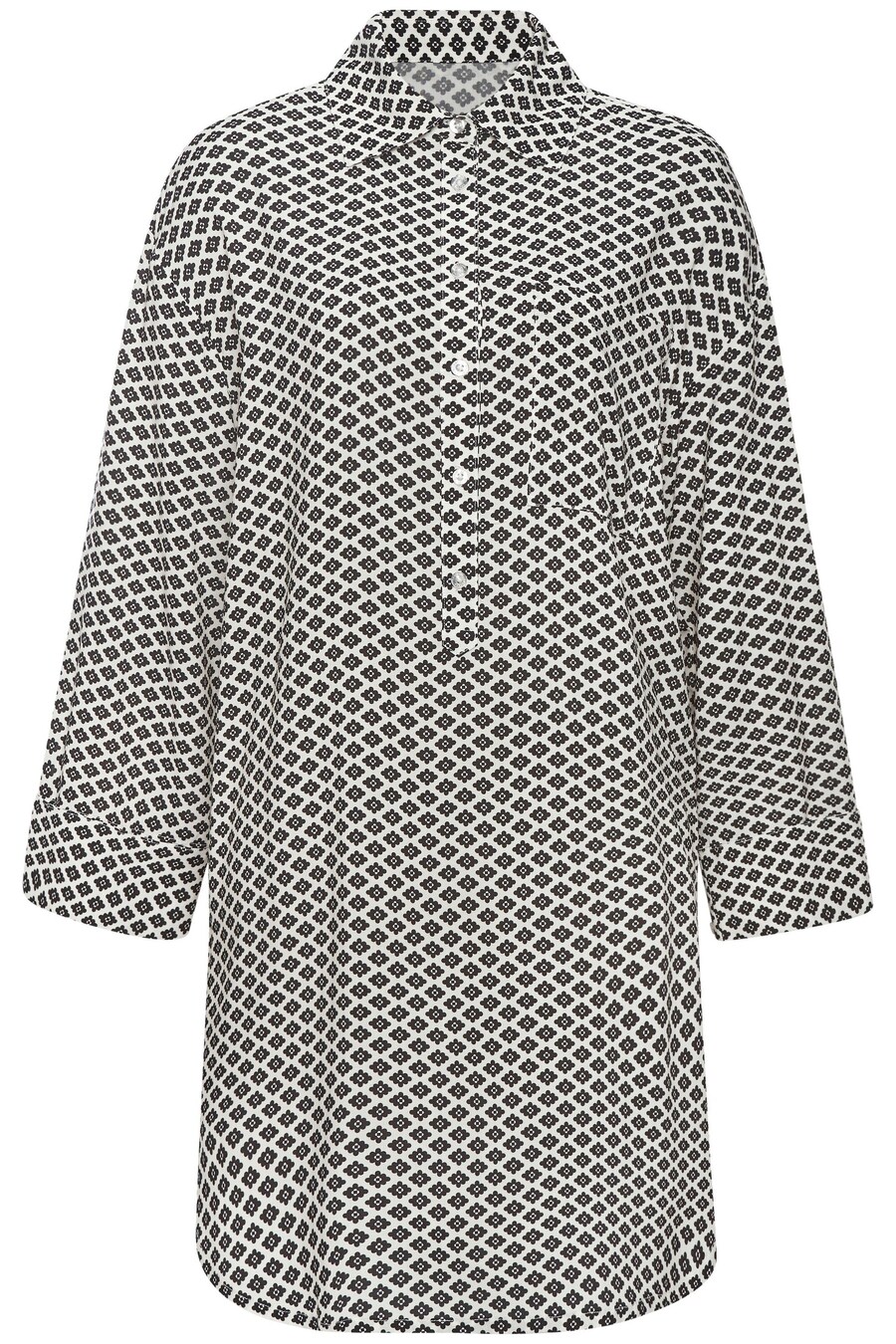 Ночная рубашка LASCANA, черный/белый
Ночная рубашка LASCANA, черный/белый