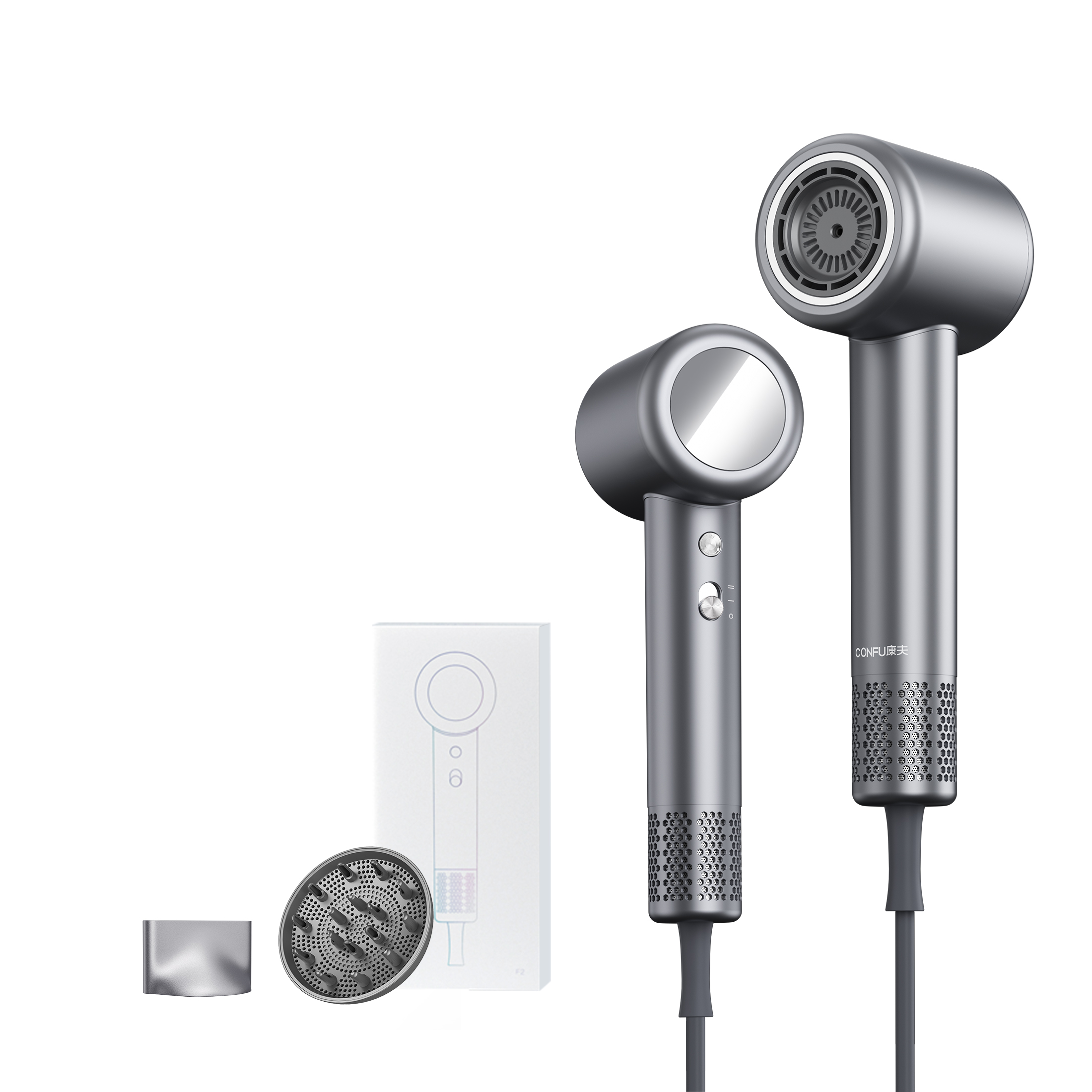 Фен для волос Confu, Gray (windshield)
Фен для волос Confu, Gray (windshield)