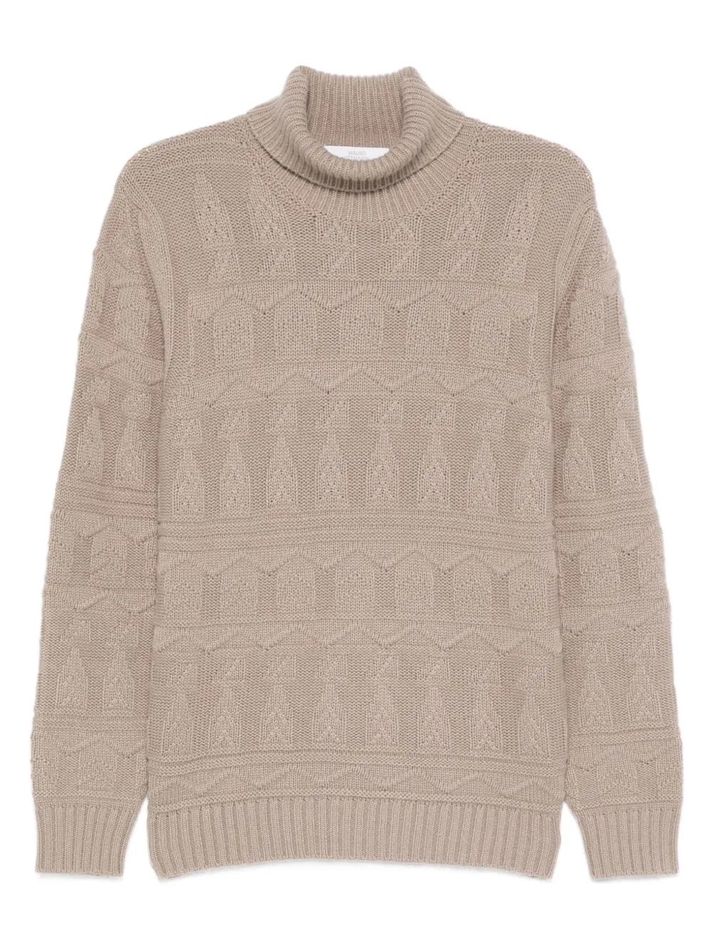 Свитер фактурной вязки с высоким воротником Mauro Ottaviani, нейтральный
Свитер фактурной вязки с высоким воротником Mauro Ottaviani, нейтральный