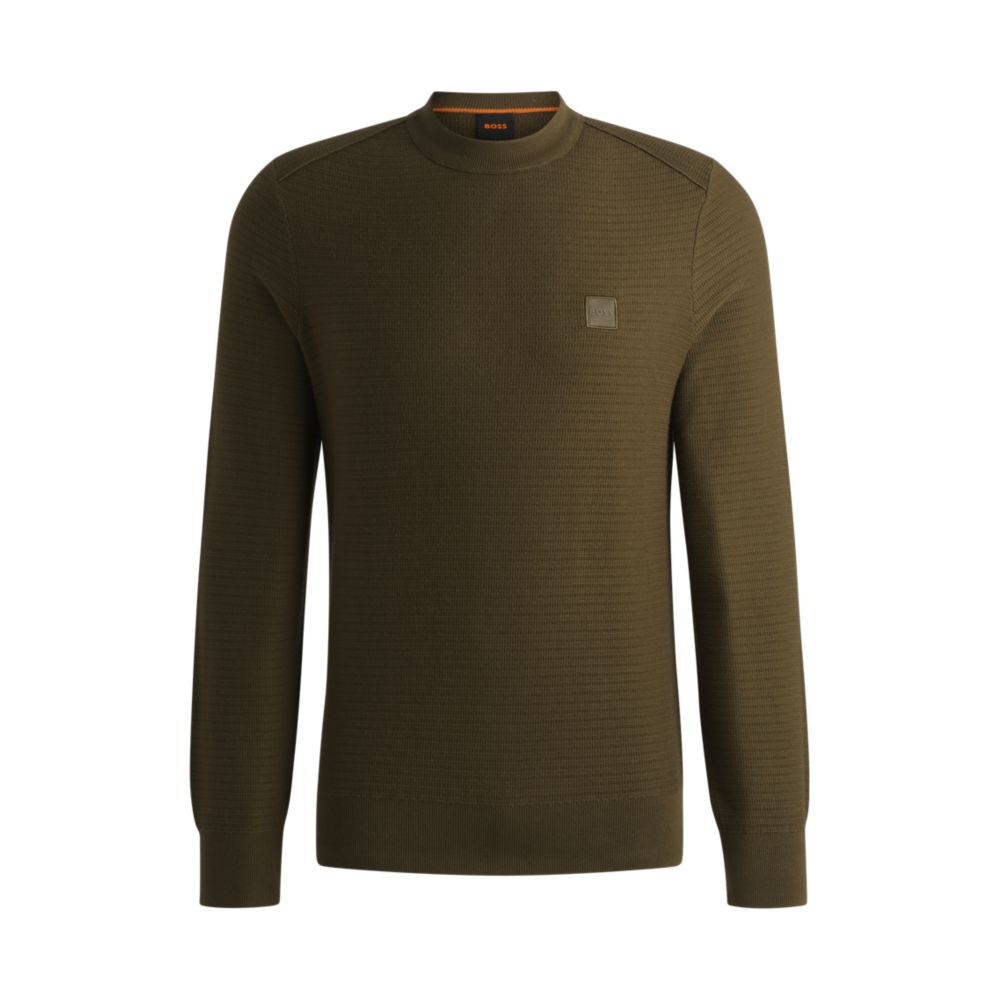 Свитер прямого кроя из хлопка и кашемира BOSS, светло-зеленый
Свитер прямого кроя из хлопка и кашемира BOSS, светло-зеленый