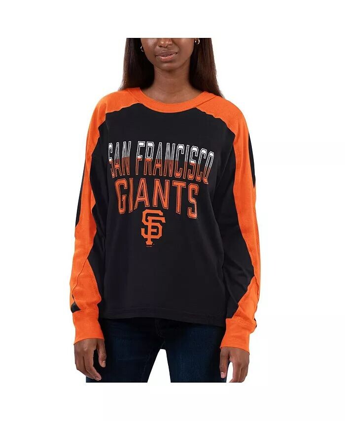 Женская черно-оранжевая футболка San Francisco Giants Smash с длинным рукавом реглан G-Iii 4Her By Carl Banks
Женская черно-оранжевая футболка San Francisco Giants Smash с длинным рукавом реглан G-Iii 4Her By Carl Banks