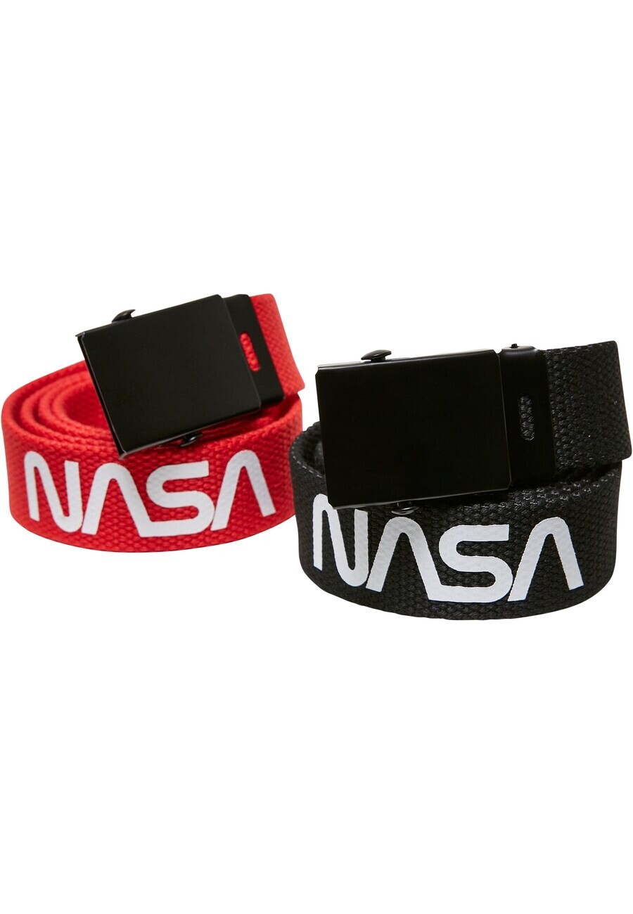 Ремень Mister Tee Belt Nasa, красный/черный 
Ремень Mister Tee Belt Nasa, красный/черный