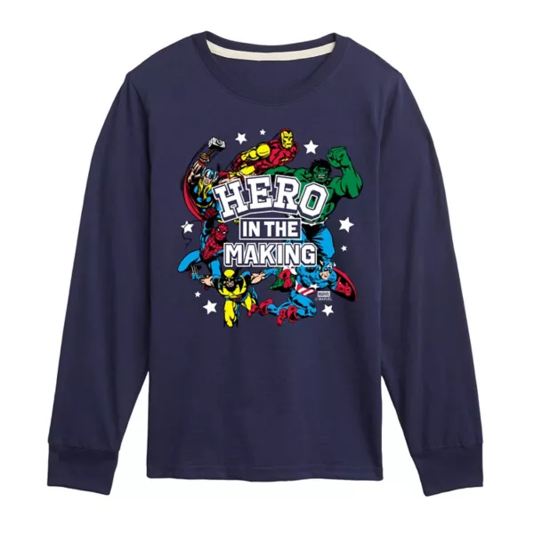Футболка с длинным рукавом с принтом «Герой в становлении» для мальчиков 8-20 лет Marvel, синий
Футболка с длинным рукавом с принтом «Герой в становлении» для мальчиков 8-20 лет Marvel, синий