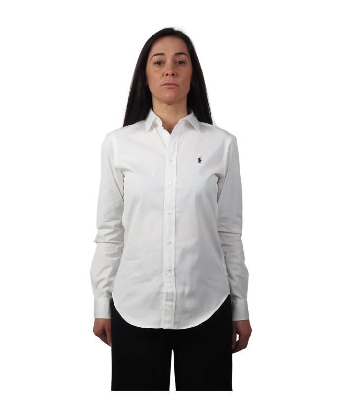 Хлопковая поплиновая рубашка Ralph Lauren, белый
Хлопковая поплиновая рубашка Ralph Lauren, белый