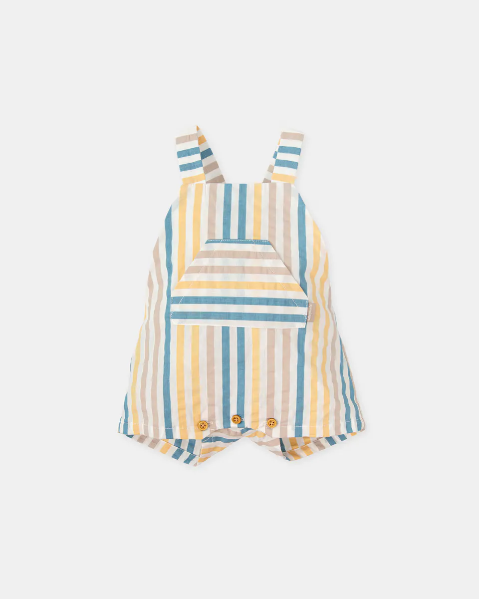 Короткий комбинезон для мальчика в разноцветную полоску Tutto Piccolo, мультиколор
Короткий комбинезон для мальчика в разноцветную полоску Tutto Piccolo, мультиколор