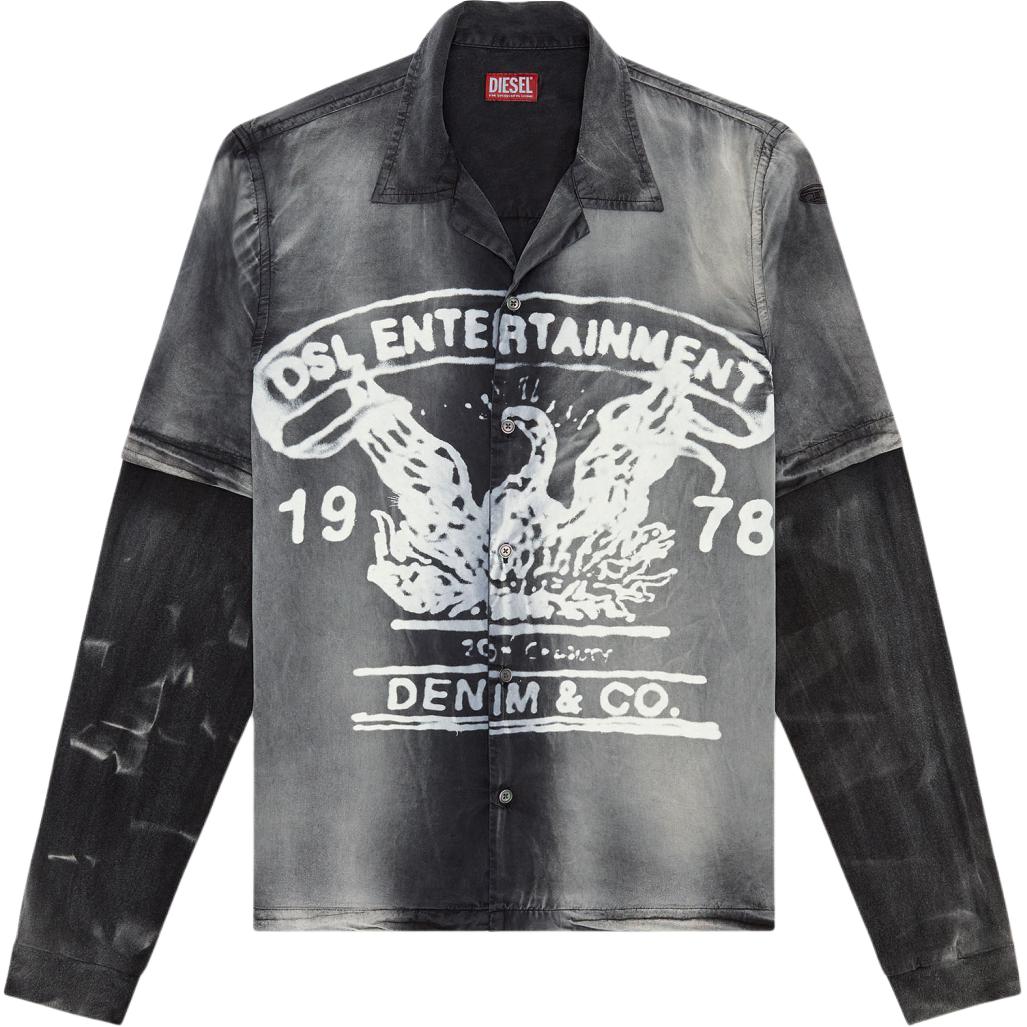 Рубашка S Eeklo Faded Bowling DIESEL, черный
Рубашка S Eeklo Faded Bowling DIESEL, черный