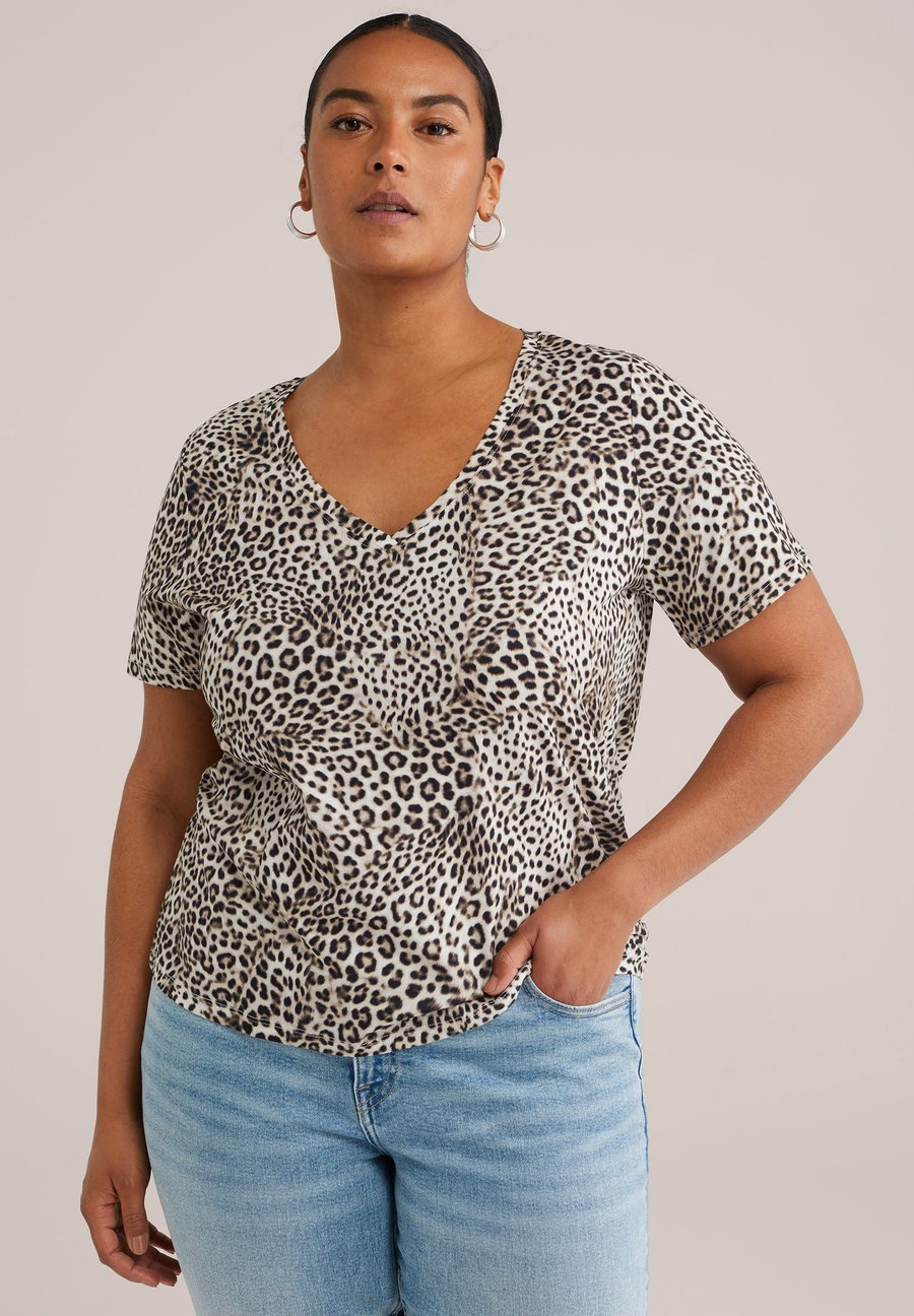 Футболка WE Fashion CURVE, Black/White/Black
Футболка WE Fashion CURVE, Black/White/Black