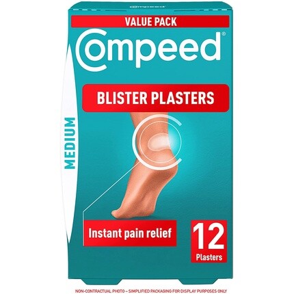 Блистерные пластыри Compeed среднего размера для ухода за ногами, 12 гидроколлоидных пластырей, 100% картонная упаковка без пластика
Блистерные пластыри Compeed среднего размера для ухода за ногами, 12 гидроколлоидных пластырей, 100% картонная упаковка без пластика