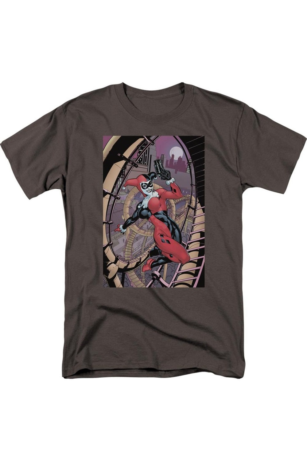 Футболка Batman Harley First с коротким рукавом для взрослых Gildan, цвет charcoal
Футболка Batman Harley First с коротким рукавом для взрослых Gildan, цвет charcoal