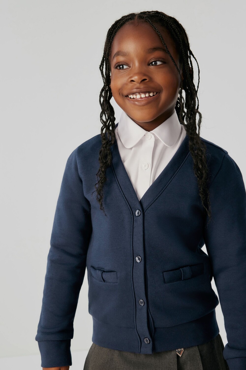 Школьный кардиган Clarks, синий 
Школьный кардиган Clarks, синий