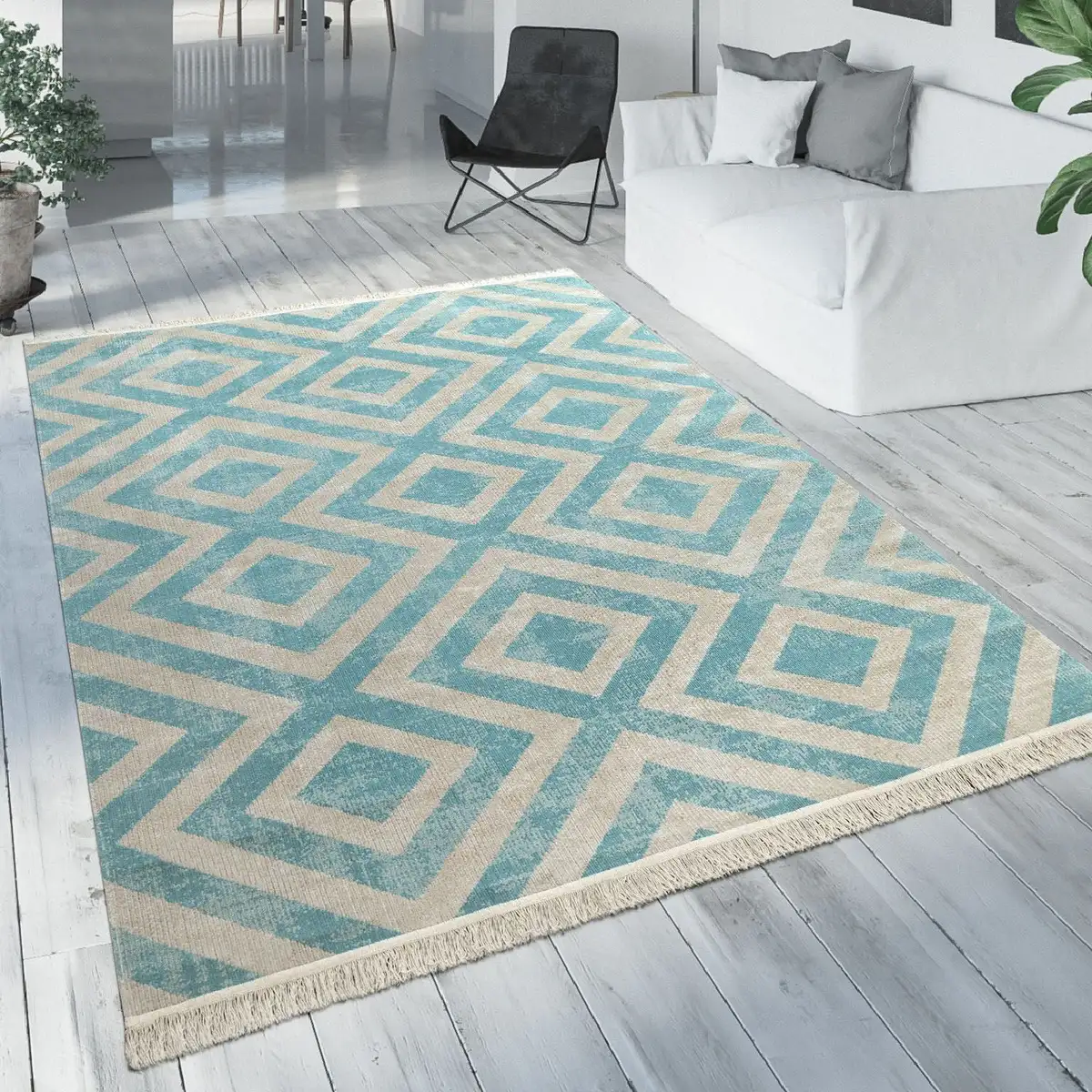 Ковер Paco Home "Poco 821", прямоугольный, короткий ворс, ромбовидный узор, с бахромой, подходит для использования внутри и снаружи помещений 160х220 см, синий/белый
Ковер Paco Home "Poco 821", прямоугольный, короткий ворс, ромбовидный узор, с бахромой, подходит для использования внутри и снаружи помещений 160х220 см, синий/белый