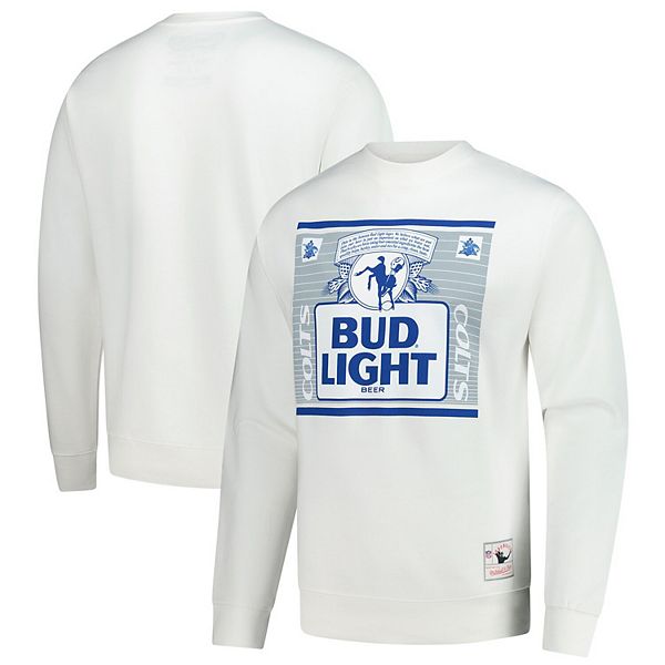 Мужской белый свитшот pullover nfl indianapolis colts x bud light the crest Mitchell & Ness
Мужской белый свитшот pullover nfl indianapolis colts x bud light the crest Mitchell & Ness