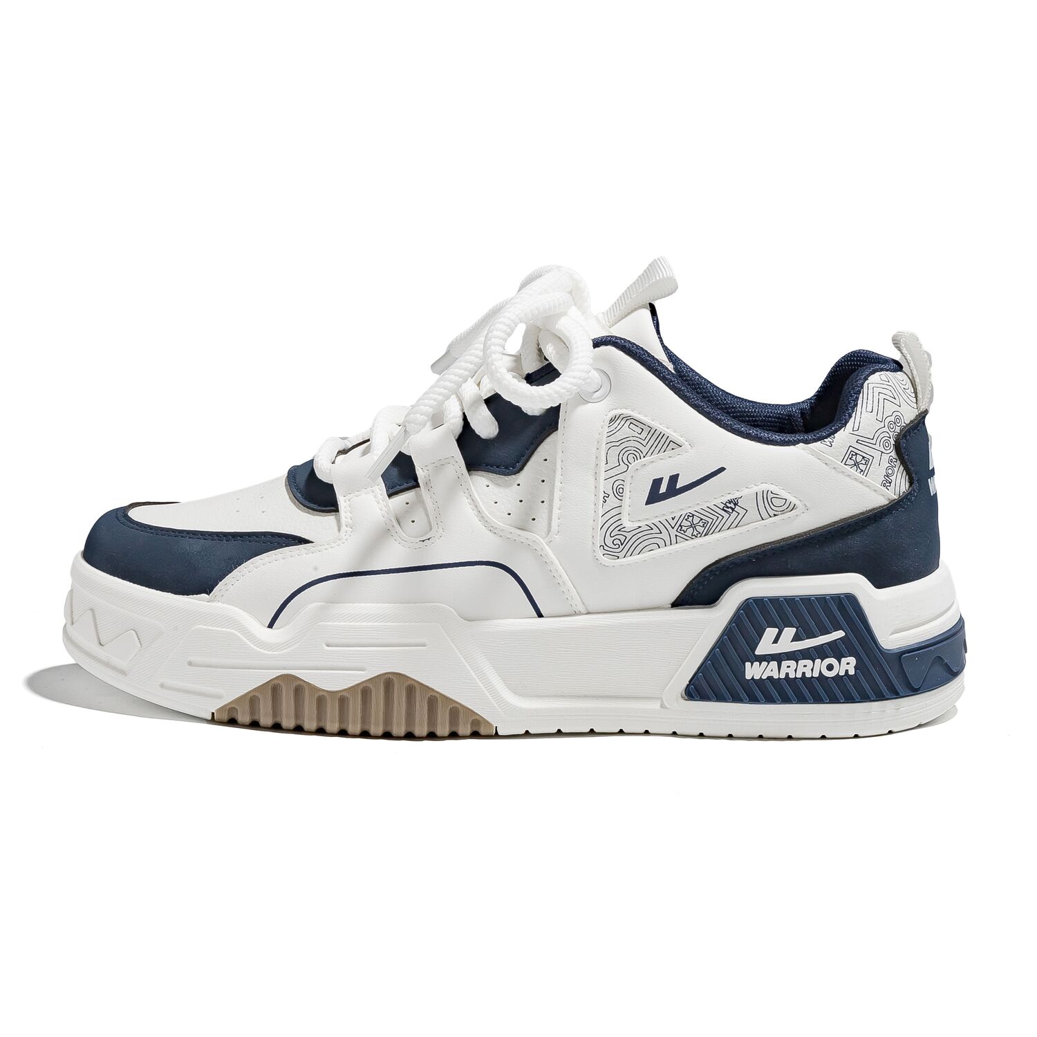 Warrior Low-Top Скейтборд обувь Мужские Бежево-Черные, Белые/Темно-Синие
Warrior Low-Top Скейтборд обувь Мужские Бежево-Черные, Белые/Темно-Синие