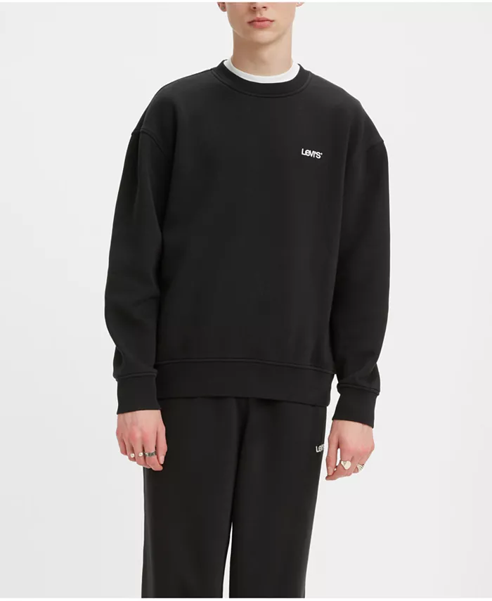 Мужской сезонный свитшот с круглым вырезом свободного кроя Levi's, черный
Мужской сезонный свитшот с круглым вырезом свободного кроя Levi's, черный