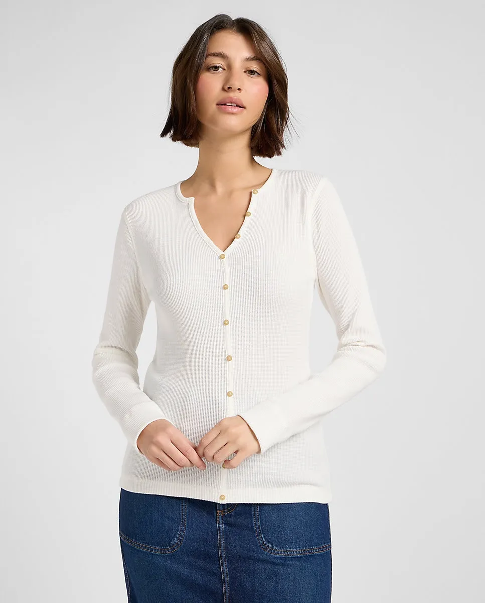 Женская футболка Хенли с длинным рукавом Lee, белый
Женская футболка Хенли с длинным рукавом Lee, белый