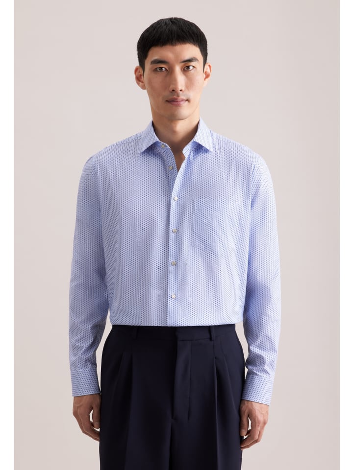 Деловая рубашка, стандартного размера, светло-голубого цвета Seidensticker
Деловая рубашка, стандартного размера, светло-голубого цвета Seidensticker