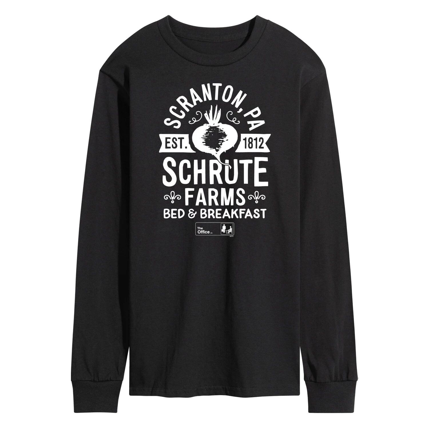 Мужская футболка с длинными рукавами The Office Schrute Farms Licensed Character
Мужская футболка с длинными рукавами The Office Schrute Farms Licensed Character