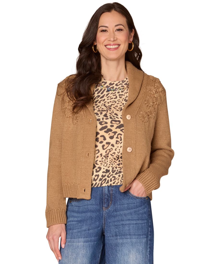 Небольшой вышитый кардиган Democracy, Straw
Небольшой вышитый кардиган Democracy, Straw