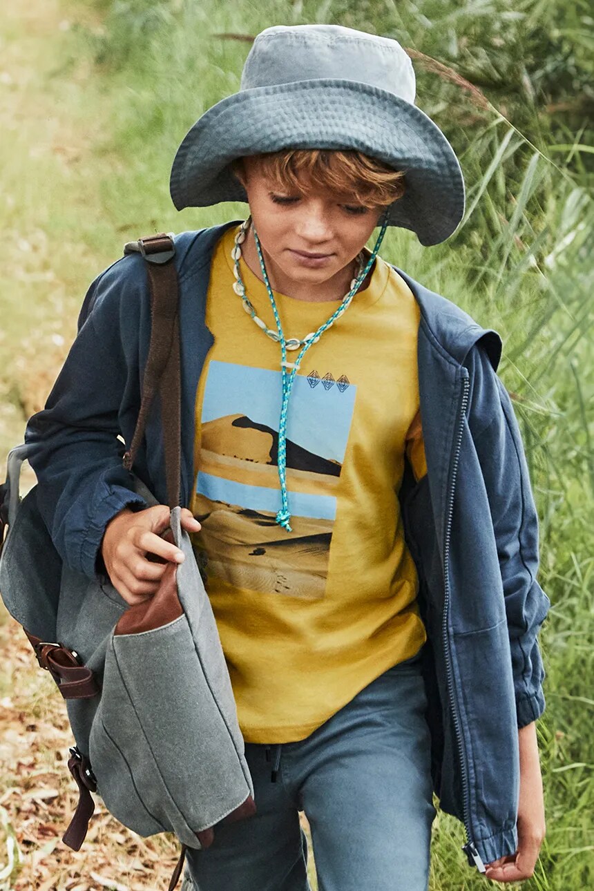 Футболка из хлопка для детей Mayoral, желтый
Футболка из хлопка для детей Mayoral, желтый