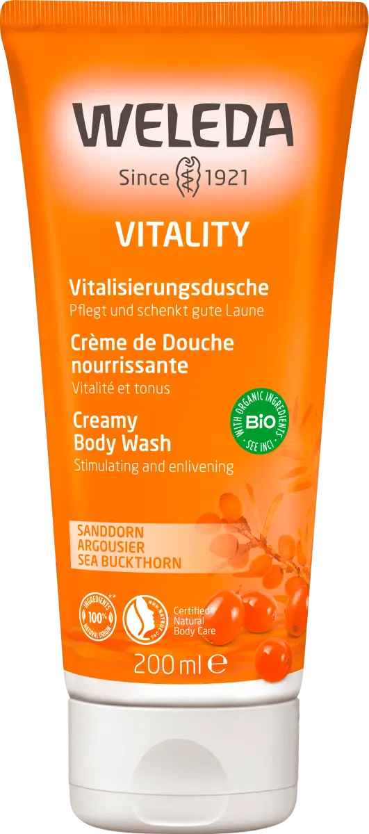 Крем для душа Vitality Облепиха 200 мл Weleda
Крем для душа Vitality Облепиха 200 мл Weleda