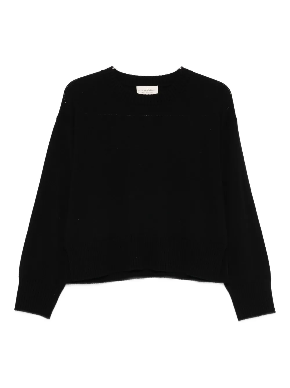 Кашемировый свитер Officine Generale, черный
Кашемировый свитер Officine Generale, черный
