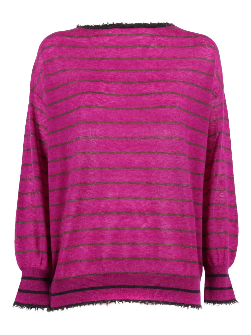 Полосатый свитер с необработанными краями Kangra, розовый
Полосатый свитер с необработанными краями Kangra, розовый