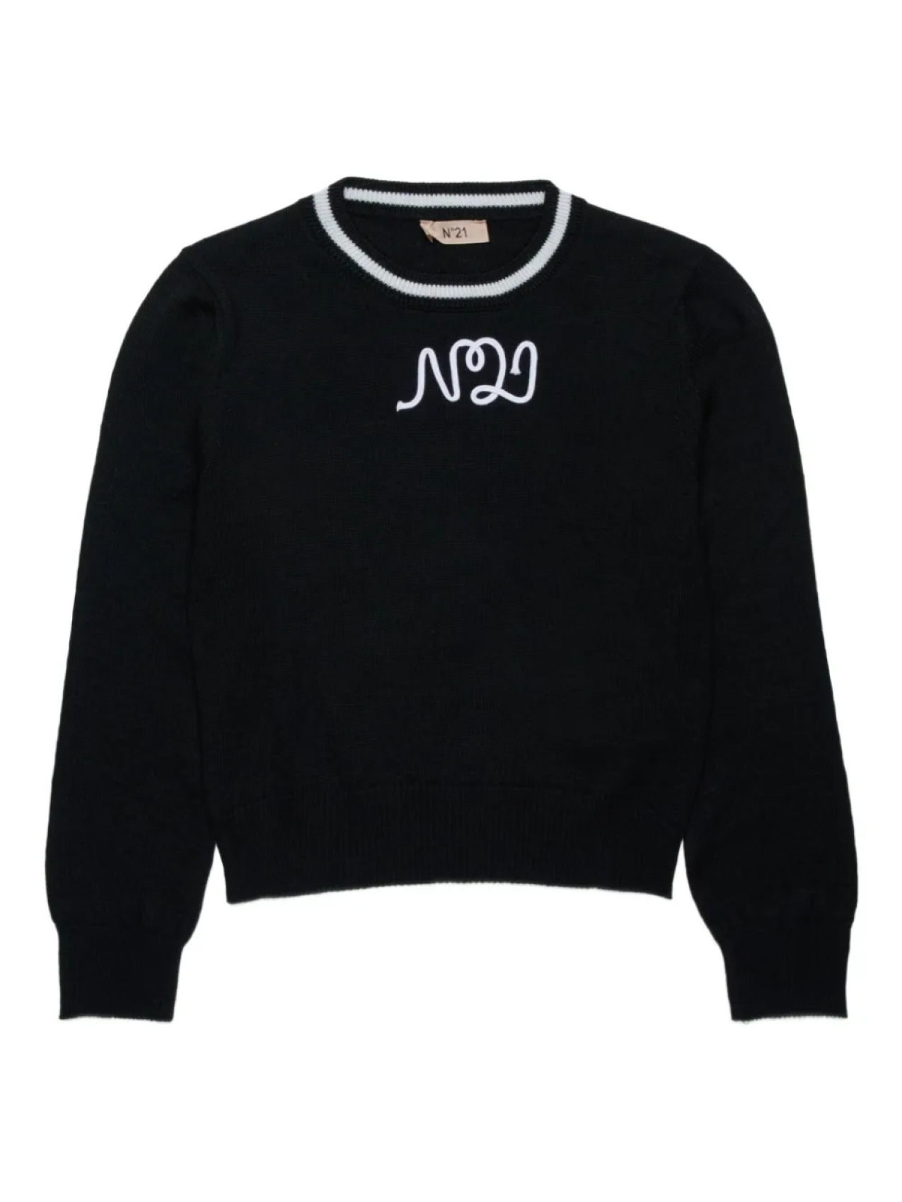 Nº21 Детский джемпер с логотипом Nº21 Kids, черный
Nº21 Детский джемпер с логотипом Nº21 Kids, черный