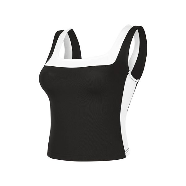 Женский кроп-топ с квадратным вырезом и цветными блоками для йоги Athlechic, Black
Женский кроп-топ с квадратным вырезом и цветными блоками для йоги Athlechic, Black