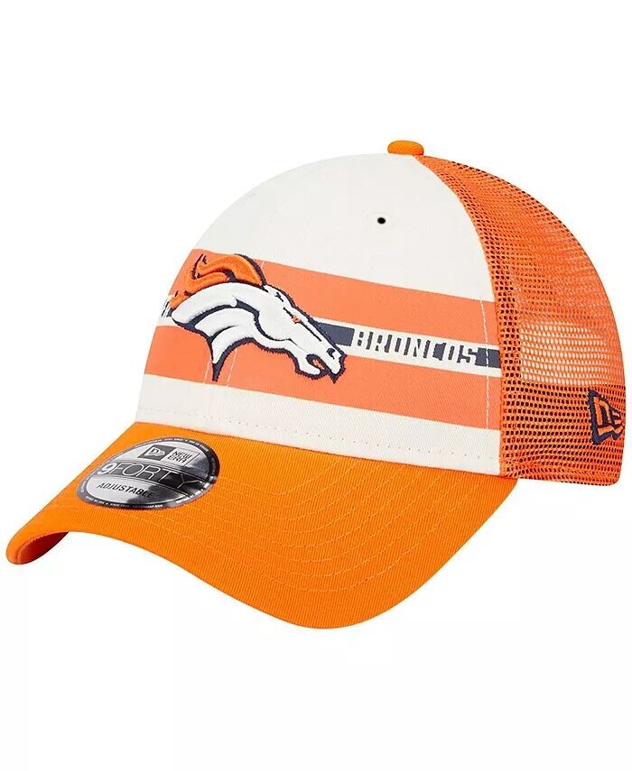 Мужская кремово-оранжевая кепка Denver Broncos Team Stripe Trucker 9FORTY Snapback New Era
Мужская кремово-оранжевая кепка Denver Broncos Team Stripe Trucker 9FORTY Snapback New Era