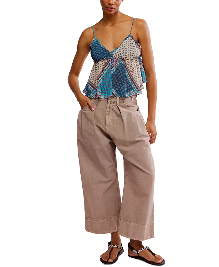 Женский топ без рукавов с V-образным вырезом Alix с принтом Free People, синий
Женский топ без рукавов с V-образным вырезом Alix с принтом Free People, синий