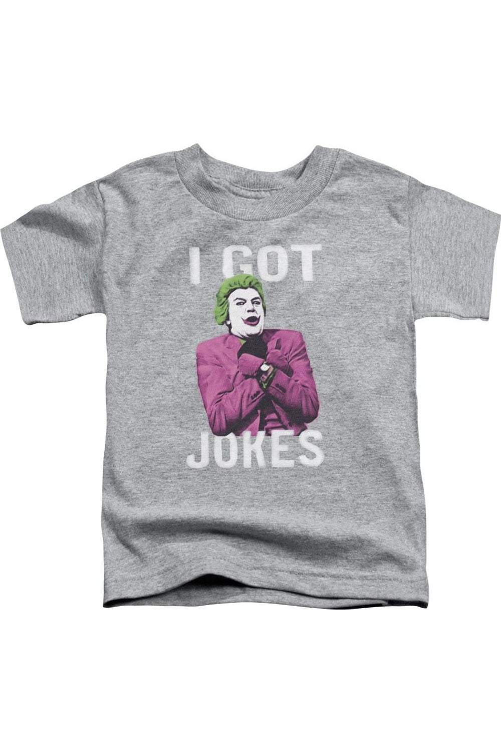 Футболка с коротким рукавом для детей Batman Classic TV "Got Jokes" Gildan, Athletic Heather 
Футболка с коротким рукавом для детей Batman Classic TV "Got Jokes" Gildan, Athletic Heather