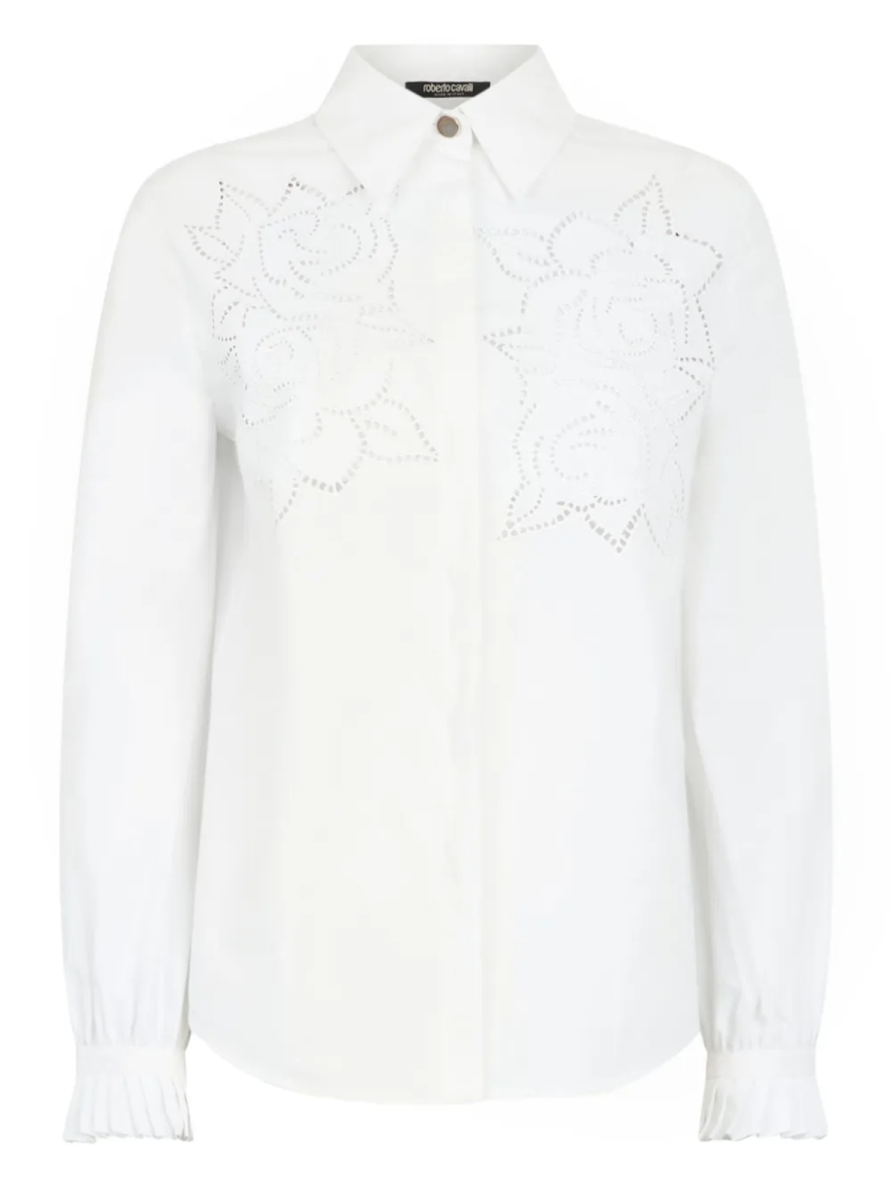 Рубашка с цветочной вышивкой Roberto Cavalli, белый
Рубашка с цветочной вышивкой Roberto Cavalli, белый