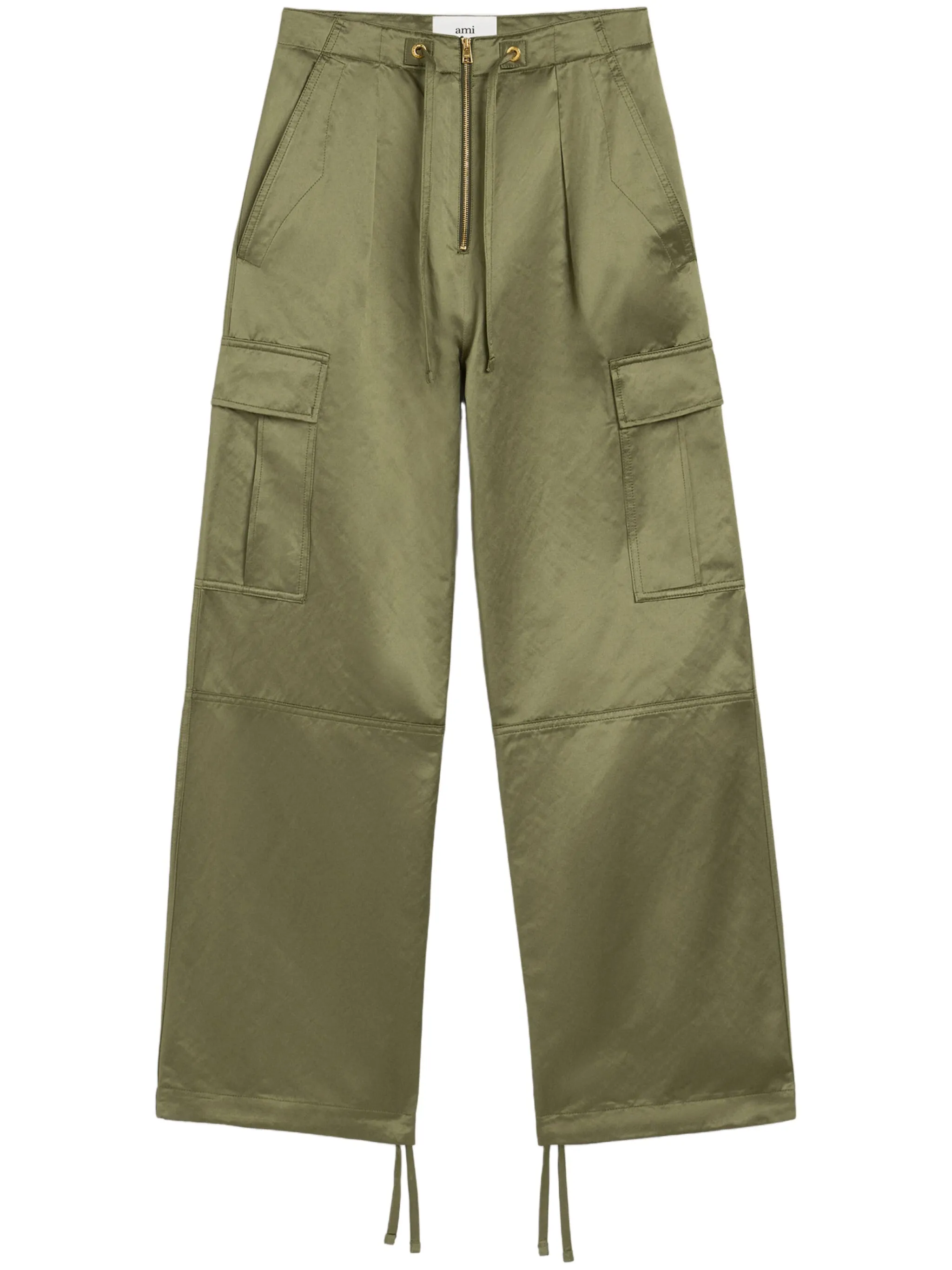 Брюки карго с молниями Ami Paris, зеленый
Брюки карго с молниями Ami Paris, зеленый