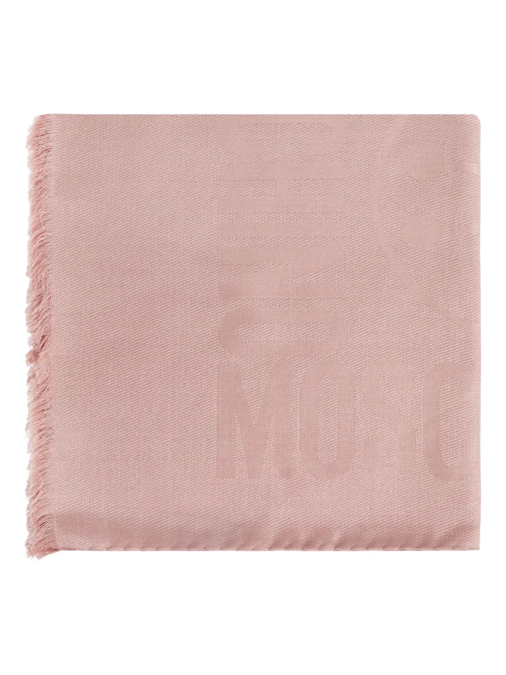 Шарф с бахромой и тисненым логотипом Moschino, розовый
Шарф с бахромой и тисненым логотипом Moschino, розовый