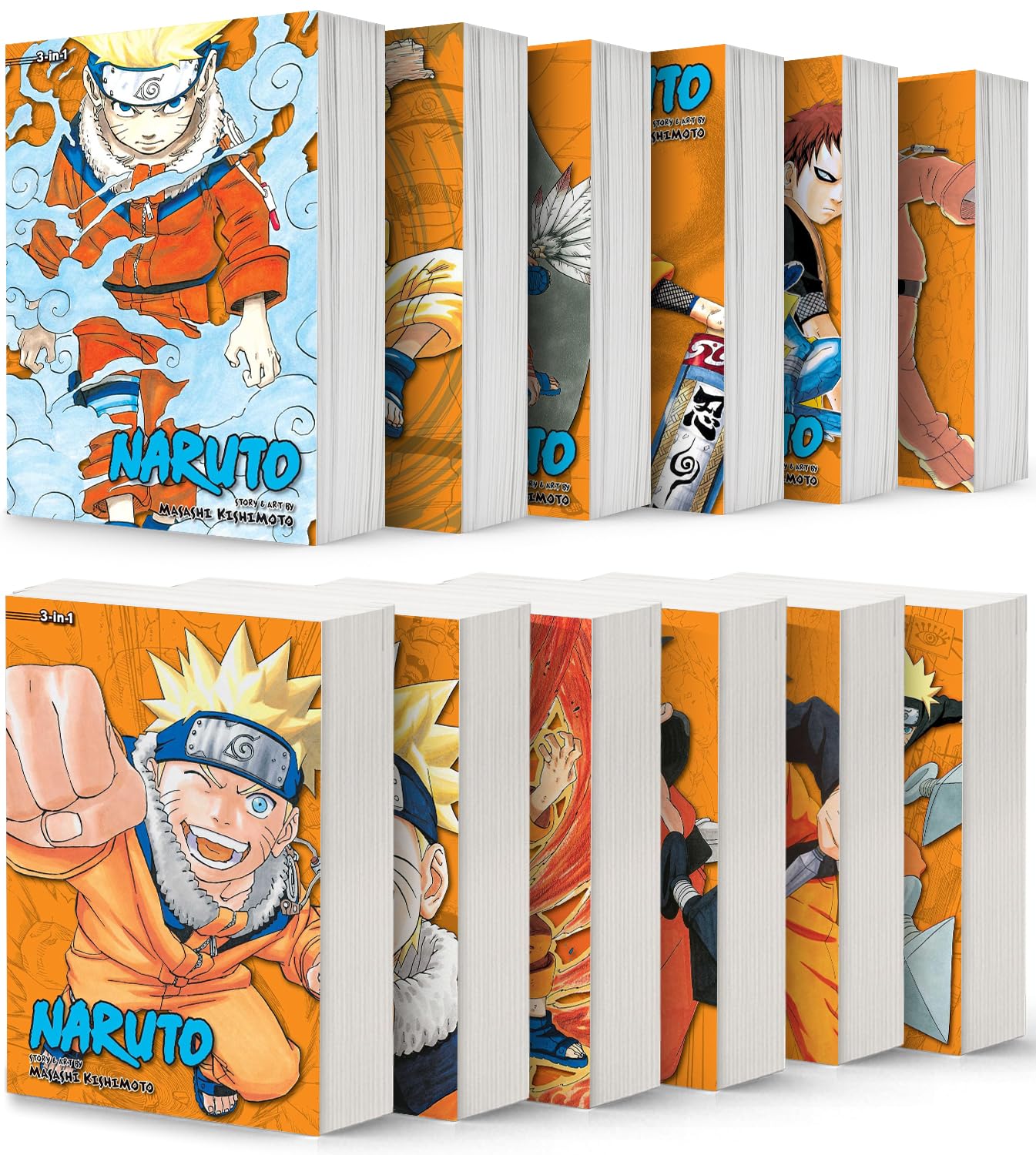 Naruto 3-in-1 Edition Manga Set Vol. 1-12 by Masashi Kishimoto (Viz Media)
Naruto 3-in-1 Edition Manga Set Vol. 1-12 by Masashi Kishimoto (Viz Media)