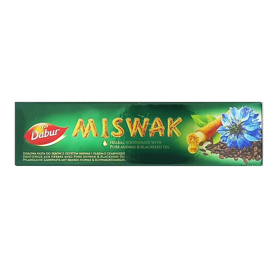 Miswak Dabur, зубная паста с семенами черного тмина, 100 мл
Miswak Dabur, зубная паста с семенами черного тмина, 100 мл