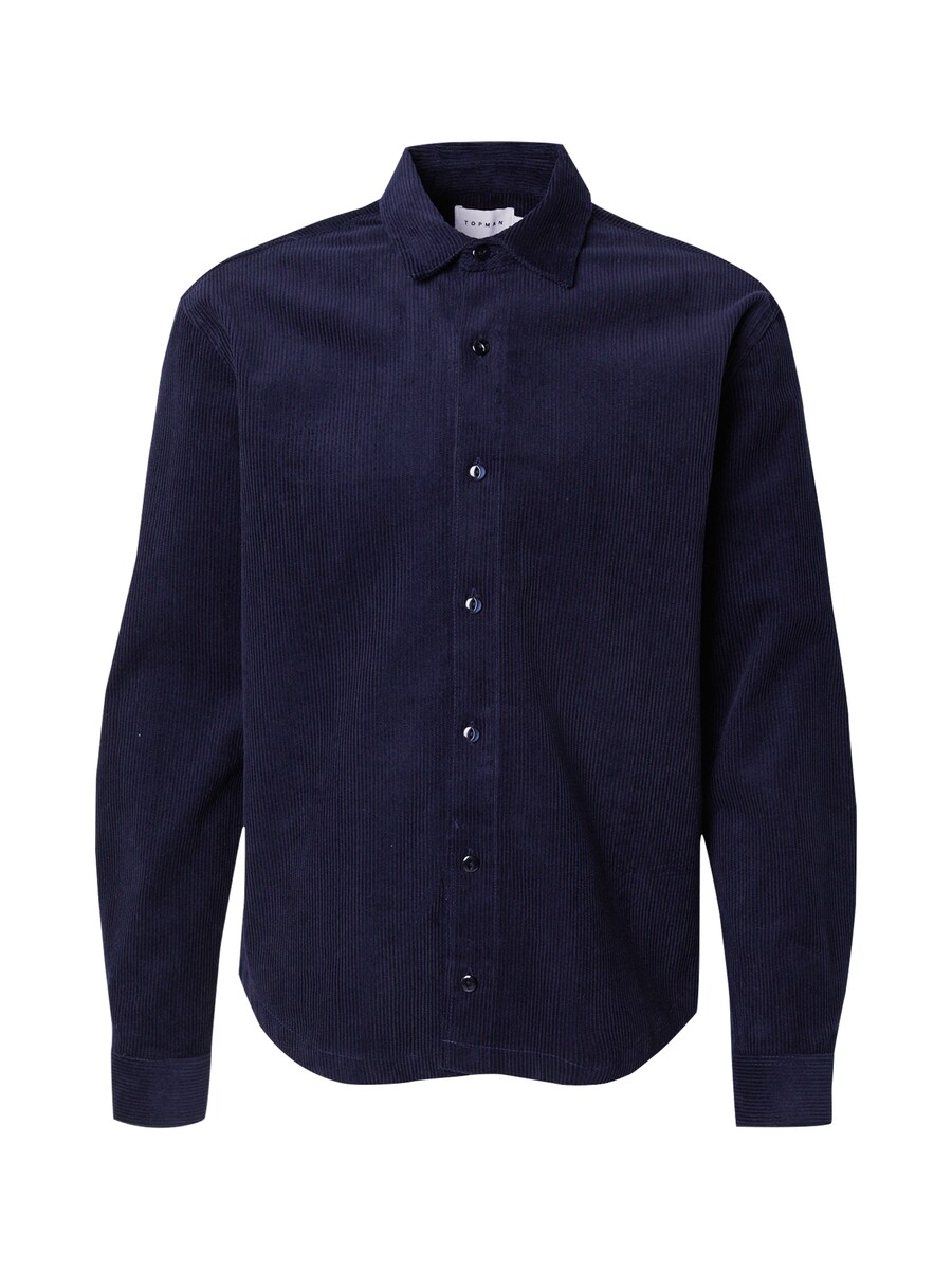 Рубашка обычного кроя на пуговицах TOPMAN, темно-синий
Рубашка обычного кроя на пуговицах TOPMAN, темно-синий