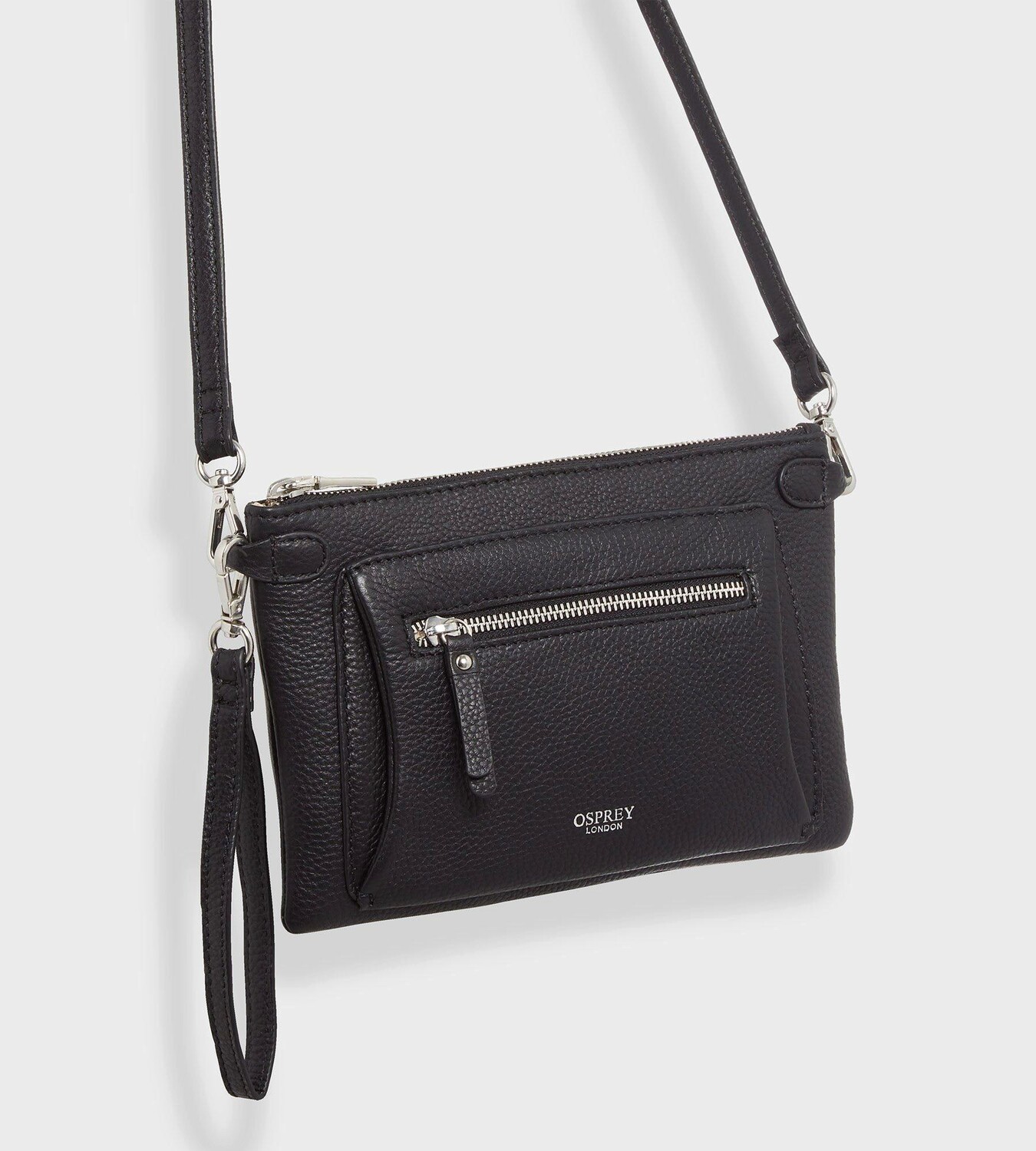 Рубиновый кожаный клатч через плечо OSPREY LONDON, черный
Рубиновый кожаный клатч через плечо OSPREY LONDON, черный