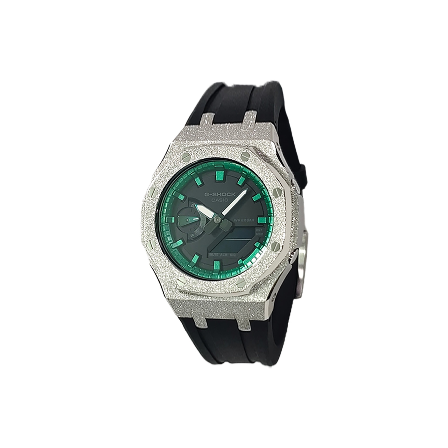 CASIO Часы с электронным механизмом Retrofit Series, ремешок из фторэластомера, мужские часы, зеленый циферблат
CASIO Часы с электронным механизмом Retrofit Series, ремешок из фторэластомера, мужские часы, зеленый циферблат