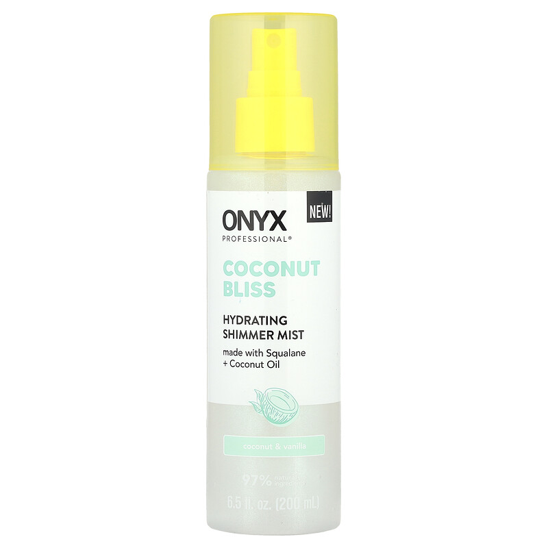 Onyx Professional, Coconut Bliss, увлажняющий спрей с мерцающим эффектом, кокос и ваниль, 200 мл (6,5 жидк. Унции)
Onyx Professional, Coconut Bliss, увлажняющий спрей с мерцающим эффектом, кокос и ваниль, 200 мл (6,5 жидк. Унции)