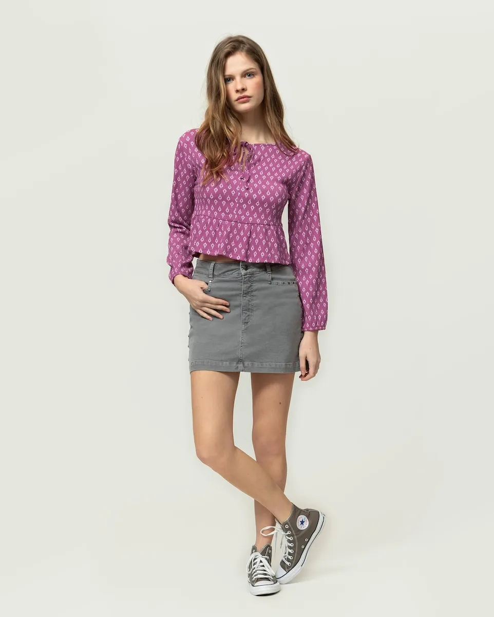 Мини-юбка с застежкой-молнией и пуговицами спереди Noon, серый
Мини-юбка с застежкой-молнией и пуговицами спереди Noon, серый