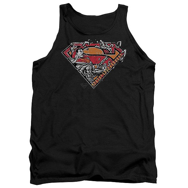Футболка-майка взрослая с логотипом Superman breaking chain Licensed Character
Футболка-майка взрослая с логотипом Superman breaking chain Licensed Character
