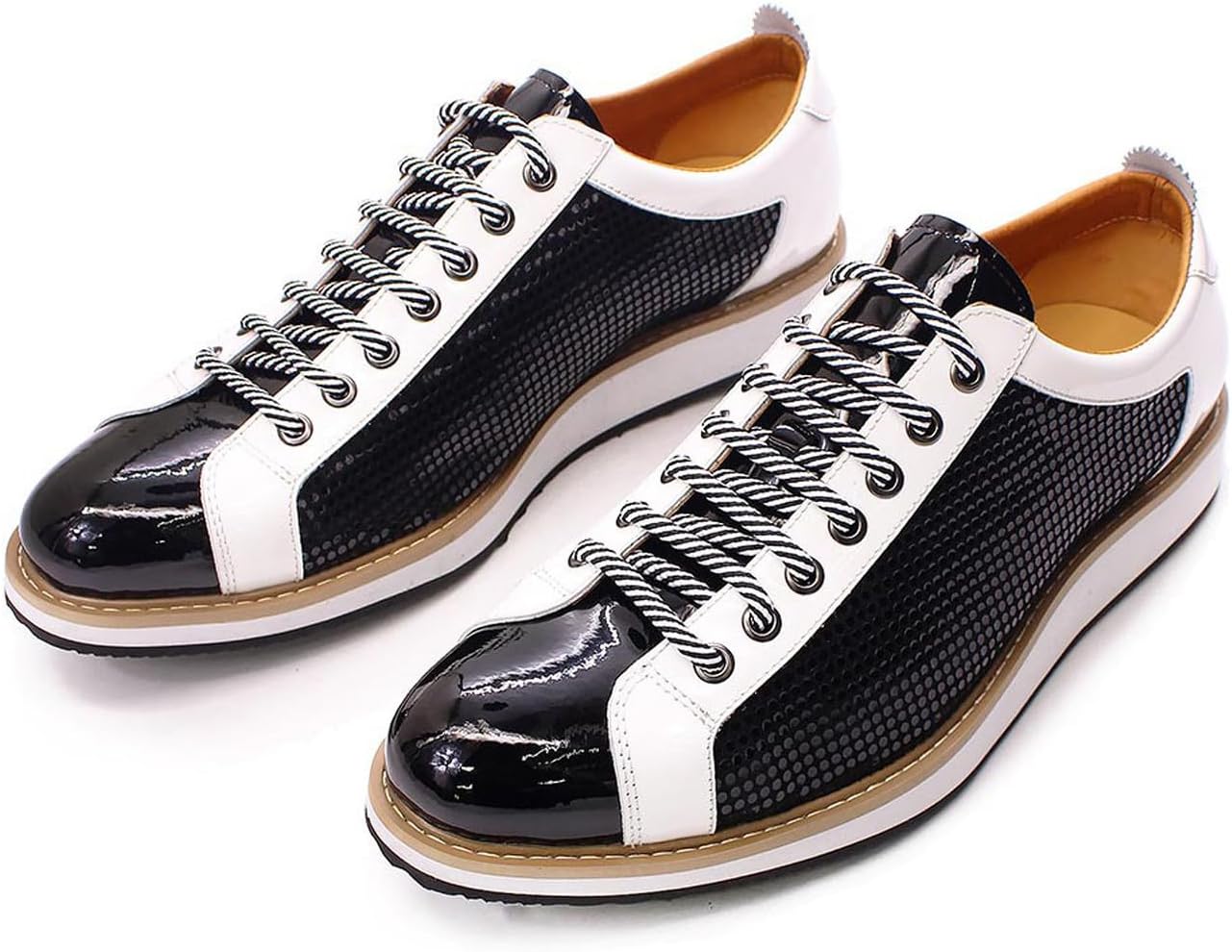 Мужские кроссовки Santimon, мода, повседневные, для ходьбы, удобные, современные, дышащие, с противоскользящей подошвой, из натуральной кожи, плоские кеды, двухцветные дерби, белый/черный
Мужские кроссовки Santimon, мода, повседневные, для ходьбы, удобные, современные, дышащие, с противоскользящей подошвой, из натуральной кожи, плоские кеды, двухцветные дерби, белый/черный