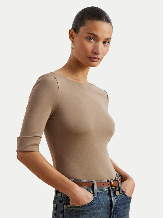 Облегающая блузка 200654963191 Lauren Ralph Lauren, бежевый
Облегающая блузка 200654963191 Lauren Ralph Lauren, бежевый
